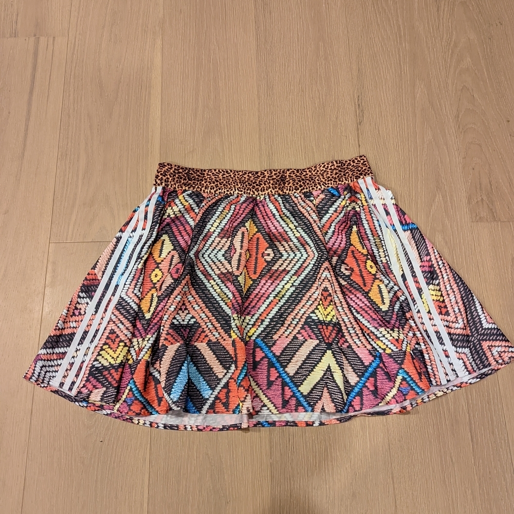 Colorful Geometric Patterned Skirt - Picture 1 of 5